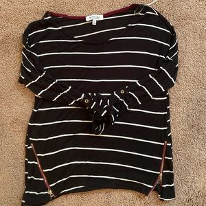 Striped formal blouse